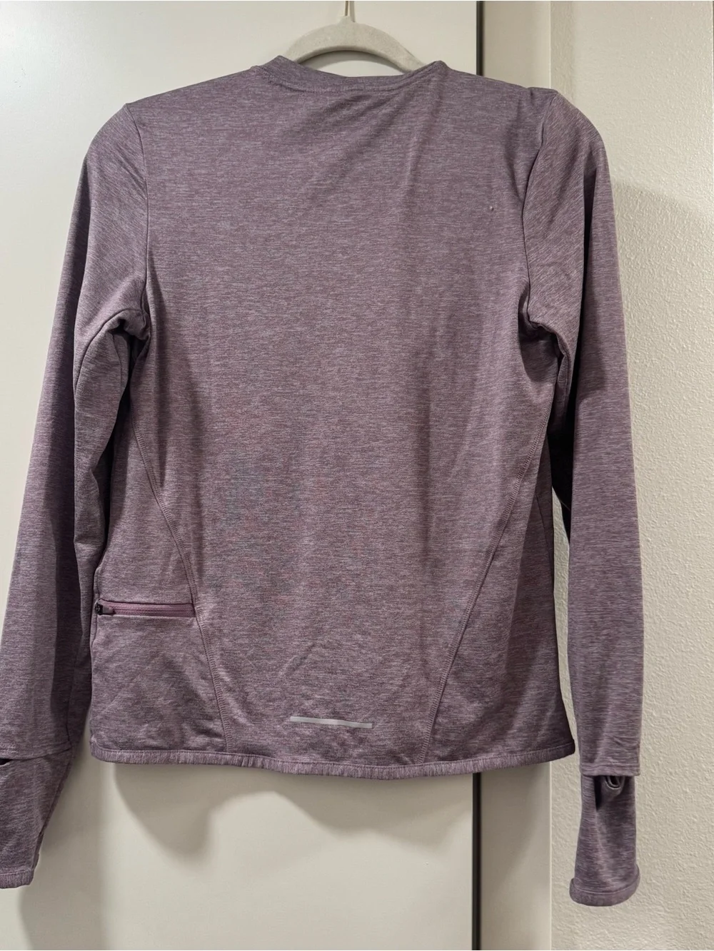 Nike Women’s Long-Sleeve Purple Heather Running Top-XS